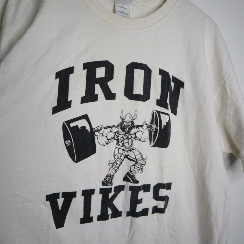 Vintage Gym Iron Vikes Vikings Tee XL